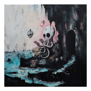 タコスカルタロットウィッチーAIアートセムグロス ポスター