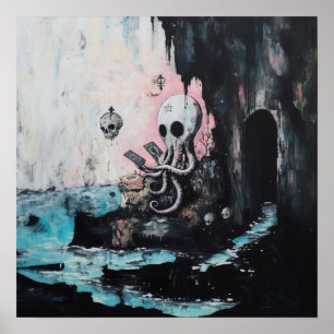 タコスカルタロットウィッチーAIアートマット値 ポスター