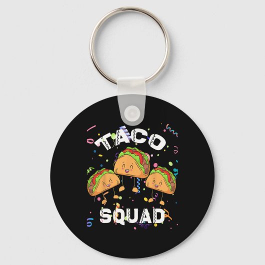 タコスクワッドメキシコパーティー恋人Cinco De Mayo Crew キーホルダー (正面)