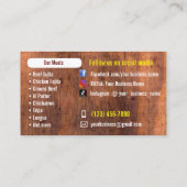 タコスケータリングサービス名刺 名刺 (裏面)