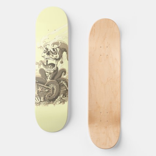 タコスケートボード – ブラックアウトドアギア スケートボード (正面)