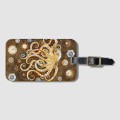 タコスチームパンクシュールレトロスタイル機械注 ラゲッジタグ (正面横)