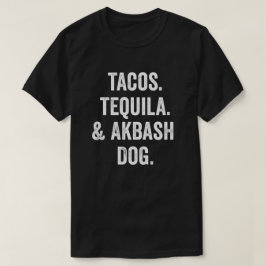 タコステキラとアクバッシュ犬 Tシャツ