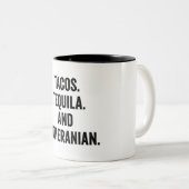 タコステキラアンドポメラニア犬 ツートーンマグカップ (正面右)