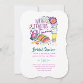 タコステキラスティアラスラストパーティーブライダルシャワー 招待状 (正面)