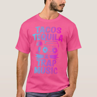 タコステキラトラップミュージックおもしろいヒップホップEdm Dance Lo Tシャツ