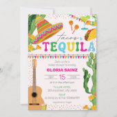 タコステキラフィエスタメキシコ鮮やかブライダルシャワー 招待状 (正面)