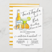 タコステキラ&ビールリハーサルディナーフィエスタインヴィット 招待状 (正面/裏面)