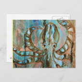 タコストライプのシークリーチャー絵葉書 ポストカード (正面/裏面)