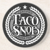 タコスヌブおもしろいタコ恋人 コースター (正面)