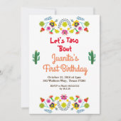 タコスフィエスタメキシコ1歳パーティの招待状 招待状 (正面)