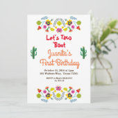 タコスフィエスタメキシコ1歳パーティの招待状 招待状 (スタンド正面)