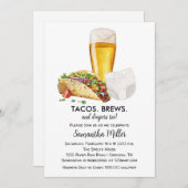 タコスブリーズ&おむつベビーシャワー招待状 シーズンカード (正面/裏面)