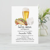 タコスブリーズ&おむつベビーシャワー招待状 シーズンカード (スタンド正面)