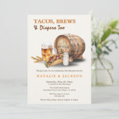 タコスモダン、ブリュース、おむつコットベビーシャワー 招待状 (スタンド正面)