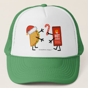 タコス及びホットソース-クリスマス キャップ