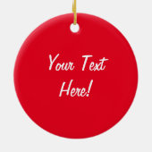 タコス及びホットソース- I愛! (カスタマイズ可能) セラミックオーナメント (裏面)