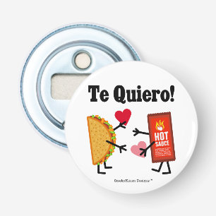 タコス及びホットソース- Te Quiero! (I愛!) 栓抜き