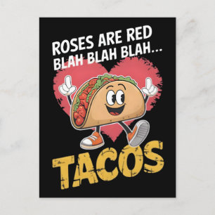 タコス好きのための面白いタコスTシャツデザイン ポストカード