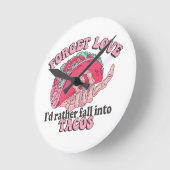 タコス忘れに秋したい ラウンド壁時計 (傾斜)