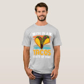 タコス思考回路 フードファン必見 Tシャツ (正面フル)