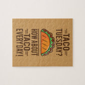 タコス火曜日か。 毎日タコス! ジグソーパズル (横)