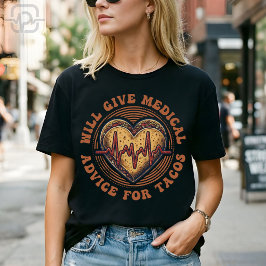 タコス看護師Cinco deのための医療アドバイス Tシャツ