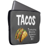 タコス祈りの言葉エレクトロニクスバッグ ラップトップスリーブ (正面右)