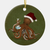 タコス科学者スチームパンク·刺激を受けたヴィンテージ セラミックオーナメント (正面)