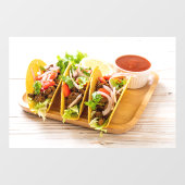 タコス肉メキシコ料理写真店 ウィンドウサイン (シート)