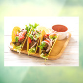 タコス肉メキシコ料理写真店 ウィンドウサイン (シート3)