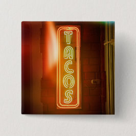 タコス記号タイポグラフィ画像タコアートワード文字Ar 缶バッジ