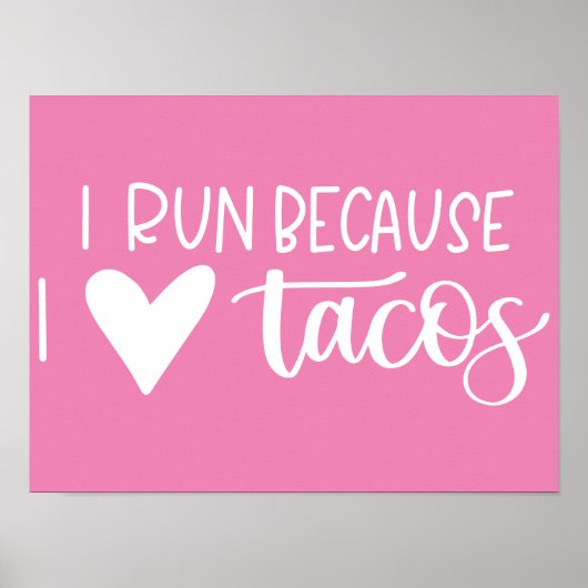 タコス走が大好きだから ポスター (正面)