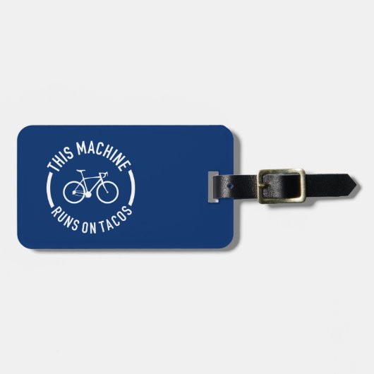 タコス走のマシン ラゲッジタグ (正面横)