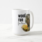 タコス走の木材（ウッドチャック付き） コーヒーマグカップ (正面右)