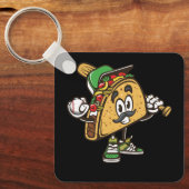 タコス遊ズ野球ソフトボール・タコス・メキシコ・フェスティ キーホルダー (正面)