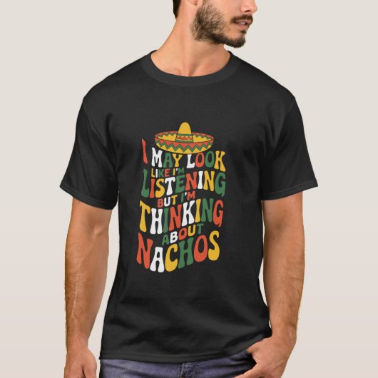 タコス部とブリトーのためのメキシコ料理好きのデザイン Tシャツ (正面)
