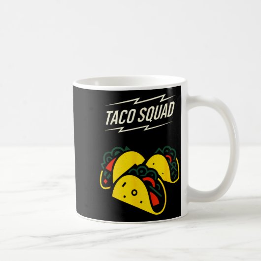 タコス部隊 - シンコデマヨ テイストのメキシカン ユーモア コーヒーマグカップ (右)