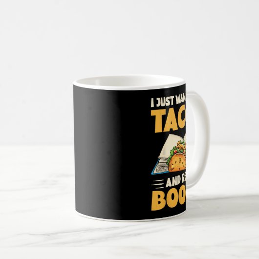 タコス食べとタコスを実在おもしろい欲す コーヒーマグカップ (正面右)