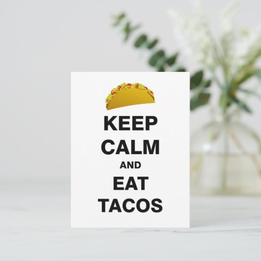 タコス食べ ポストカード (スタンド正面)
