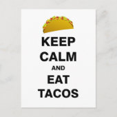 タコス食べ ポストカード (正面)