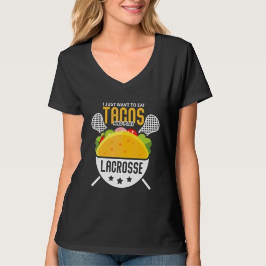タコス食べCinco De Mayo Tacoが欲しい Tシャツ (正面)
