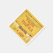 タコス&テキラチンコデマヨフィエスタパーティー スタンダードカクテルナプキン (角)