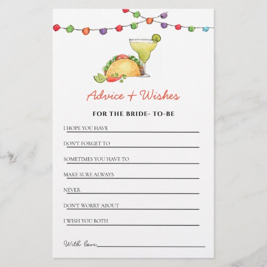 タコス&テキラフィエスタシャワーアドバイス&ウィッシュ (正面)