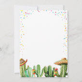 タコス&テキーラ40th大人誕生日フェスタ 招待状 (裏面)