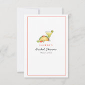 タコス＆テキーラ フィエスタ シャワー アドバイス＆ウィッシュ 招待状 (裏面)