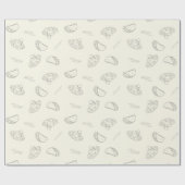 タコス、ナチョス、チリチリの串焼き食品 ラッピングペーパー (フラット)