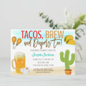 タコス&ビールベビーシャワー招待状 招待状 (スタンド正面)