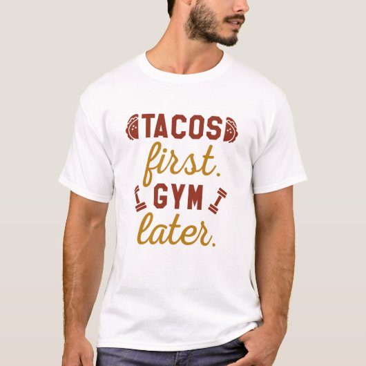 タコス・ファーストジム後 Tシャツ (正面)