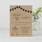 タコス＆ブルース アンド・アイ・ドゥの結婚式招待状 招待状 (スタンド正面)